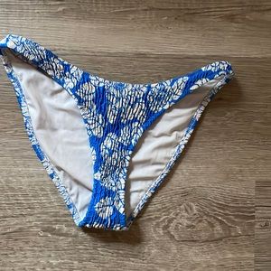 Blue triangl swimsuit bottoms size medium